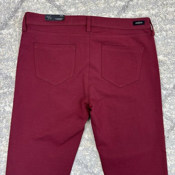 Liverpool Womens Jeans Madonna Legging Ponte Knit Stretch Burgundy 12 Petite - Picture 6 of 12